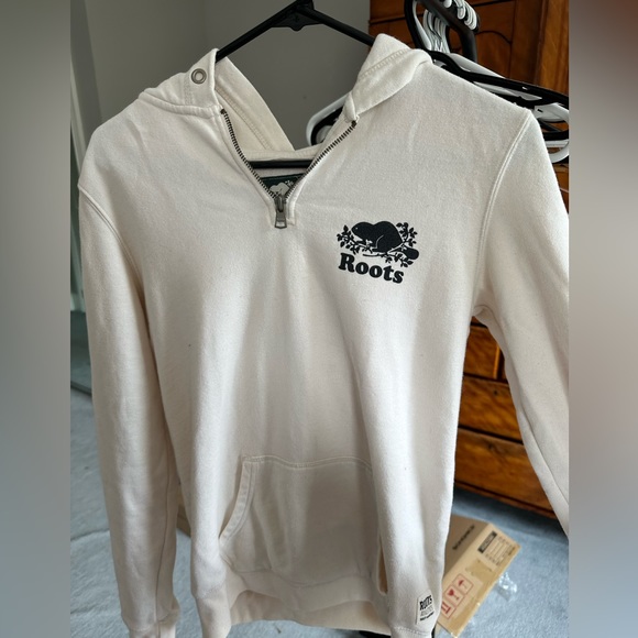 Off white Roots quarter zip hoodie size XS - Picture 5 of 5